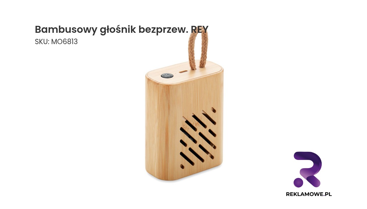 Bambusowy głośnik bezprzewodowy REY