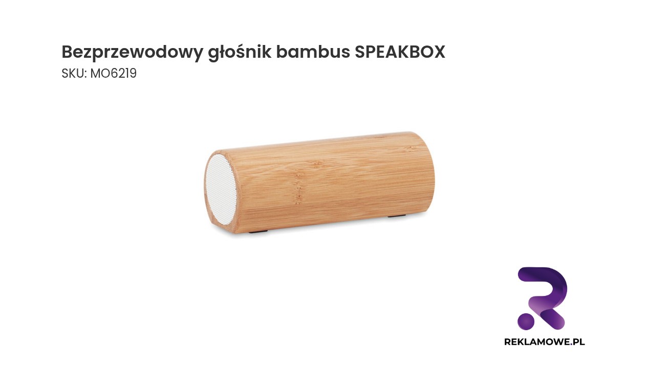Bezprzewodowy głośnik bambusowy SPEAKBOX