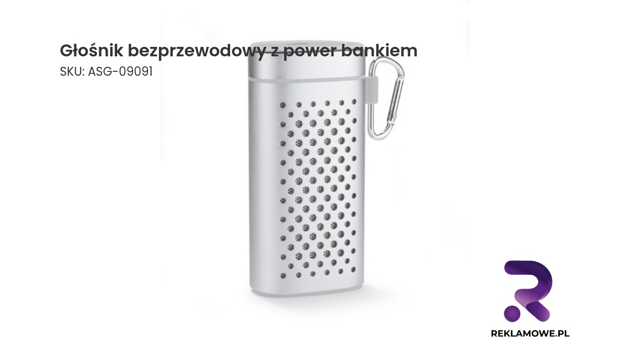 Głośnik bezprzewodowy z power bankiem SOUND 4000 mAh Bezprzewodowy głośnik z wbudowanym power bankiem