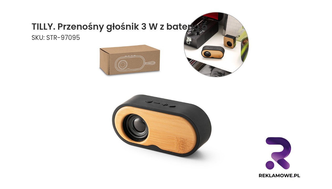 Przenośny głośnik TILLY 3W z baterią