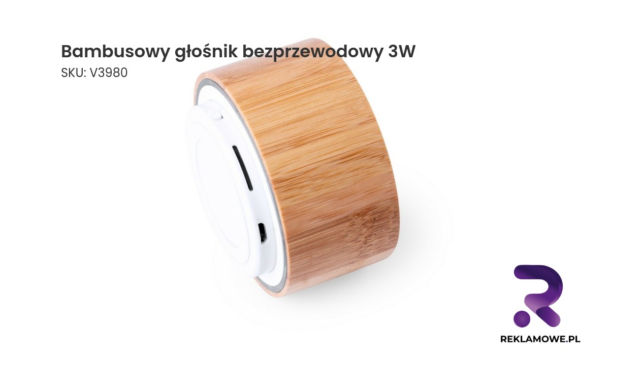bambusowy glosnik bezprzewodowy 3W radio