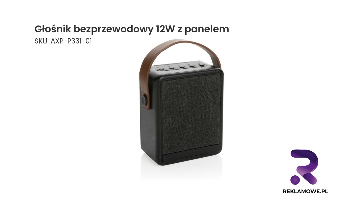 Głośnik bezprzewodowy 12W z panelem solarnym