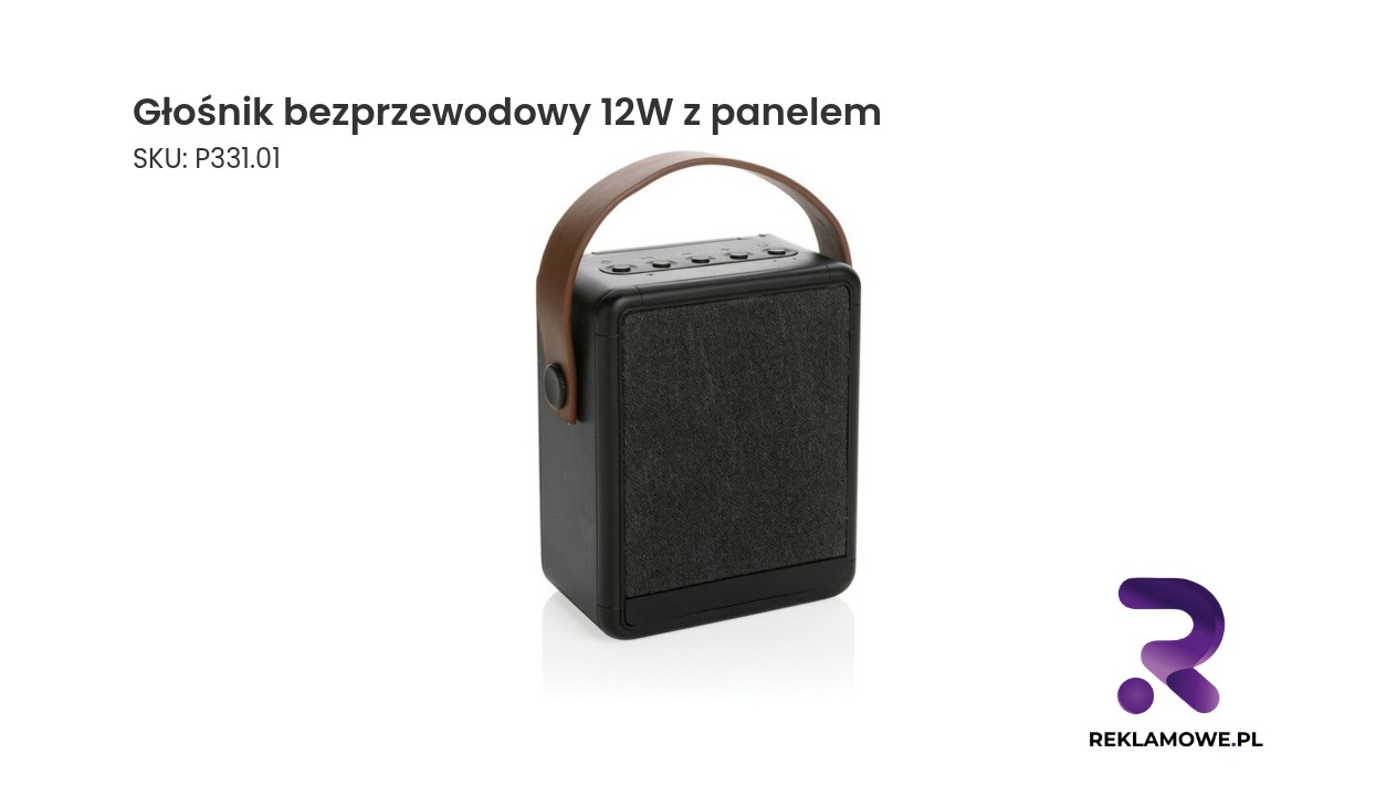 Głośnik bezprzewodowy 12W z panelem do słuchania muzyki