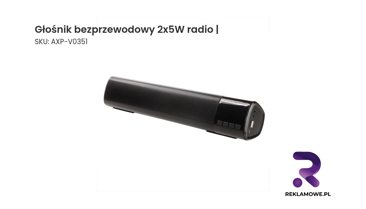 Głośnik bezprzewodowy 2x5W z radiem