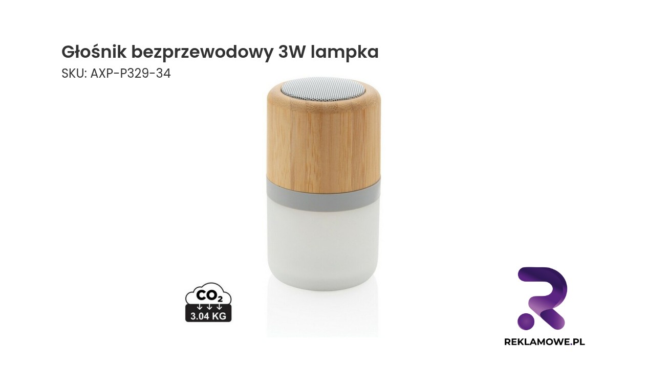 Głośnik bezprzewodowy 3W z lampką