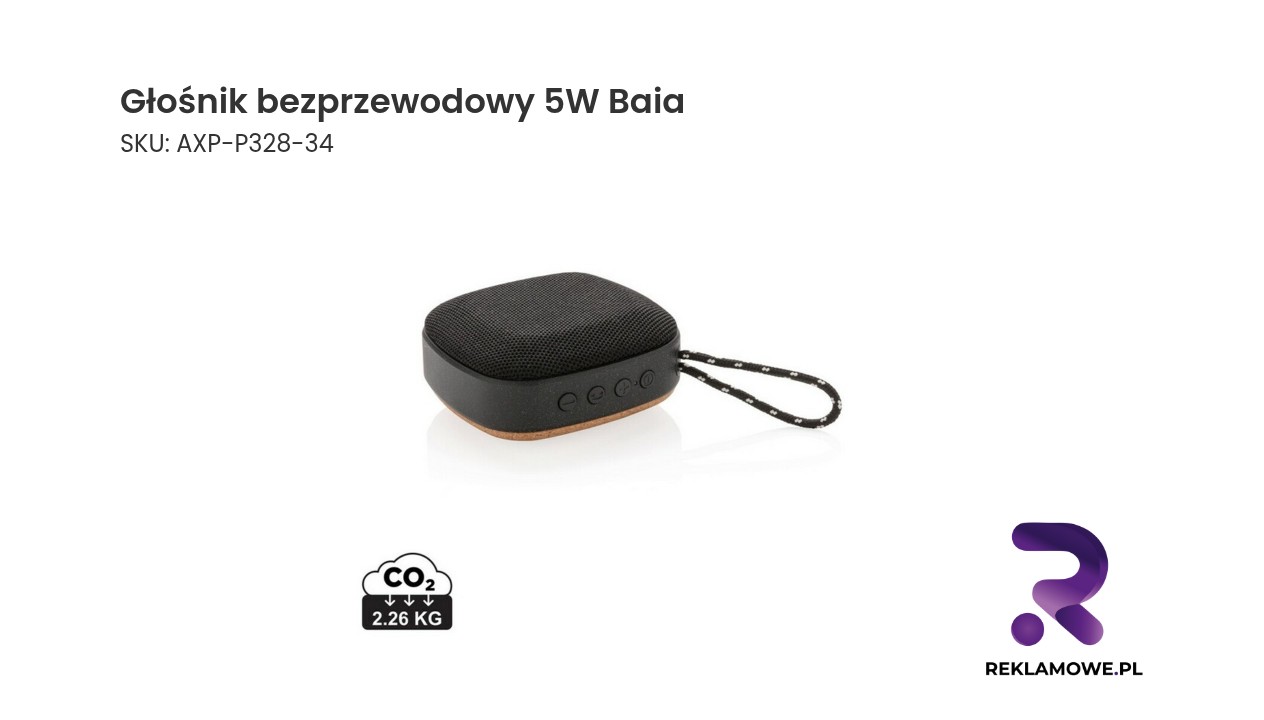 Głośnik bezprzewodowy 5W Baia - przenośny głośnik Bluetooth