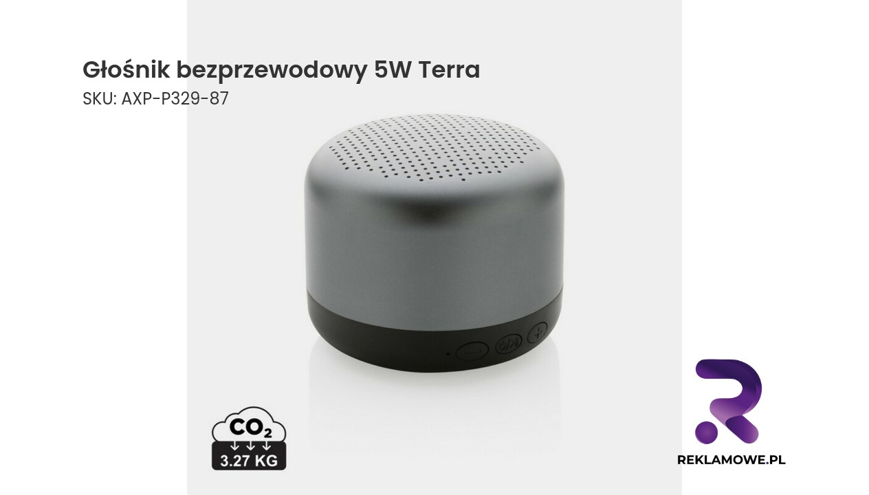 Głośnik bezprzewodowy 5W Terra - przenośny głośnik Bluetooth