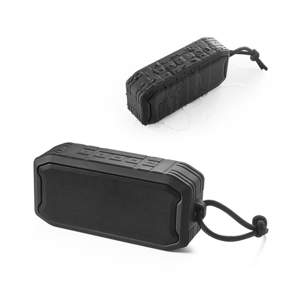 SHEERAN. Przenośny głośnik 10 W z IPX7 i 9-godzinną żywotnością baterii na 100% rABS 97140_set