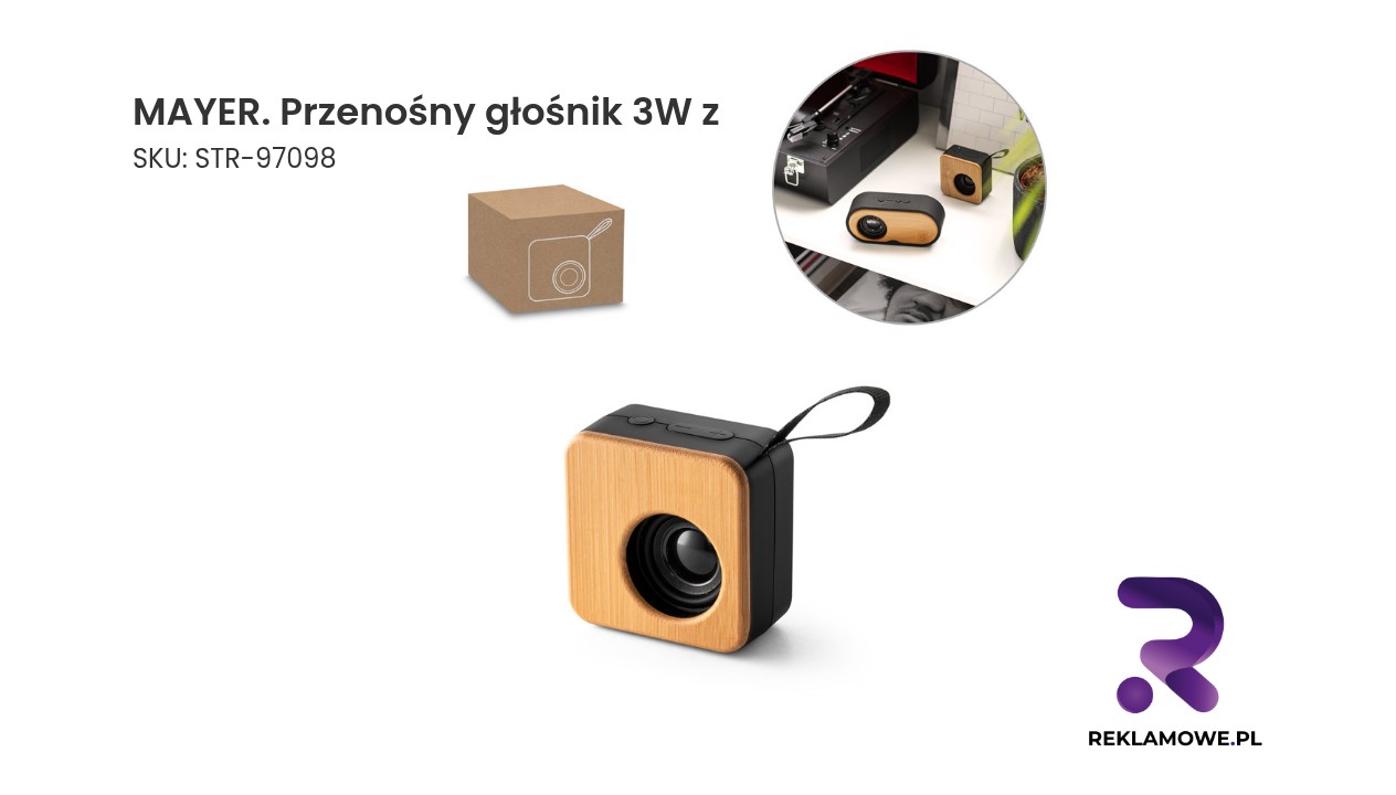 MAYER przenośny głośnik 3W z - zdjęcie produktu