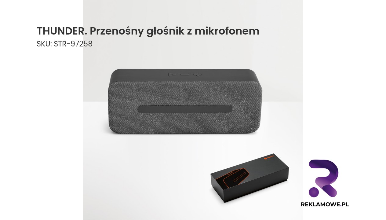 THUNDER przenośny głośnik z mikrofonem - przenośny głośnik bezprzewodowy