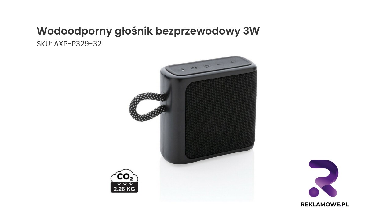 Wodoodporny głośnik bezprzewodowy 3W Splash Wodoodporny głośnik bezprzewodowy 3W - przenośny głośnik Bluetooth